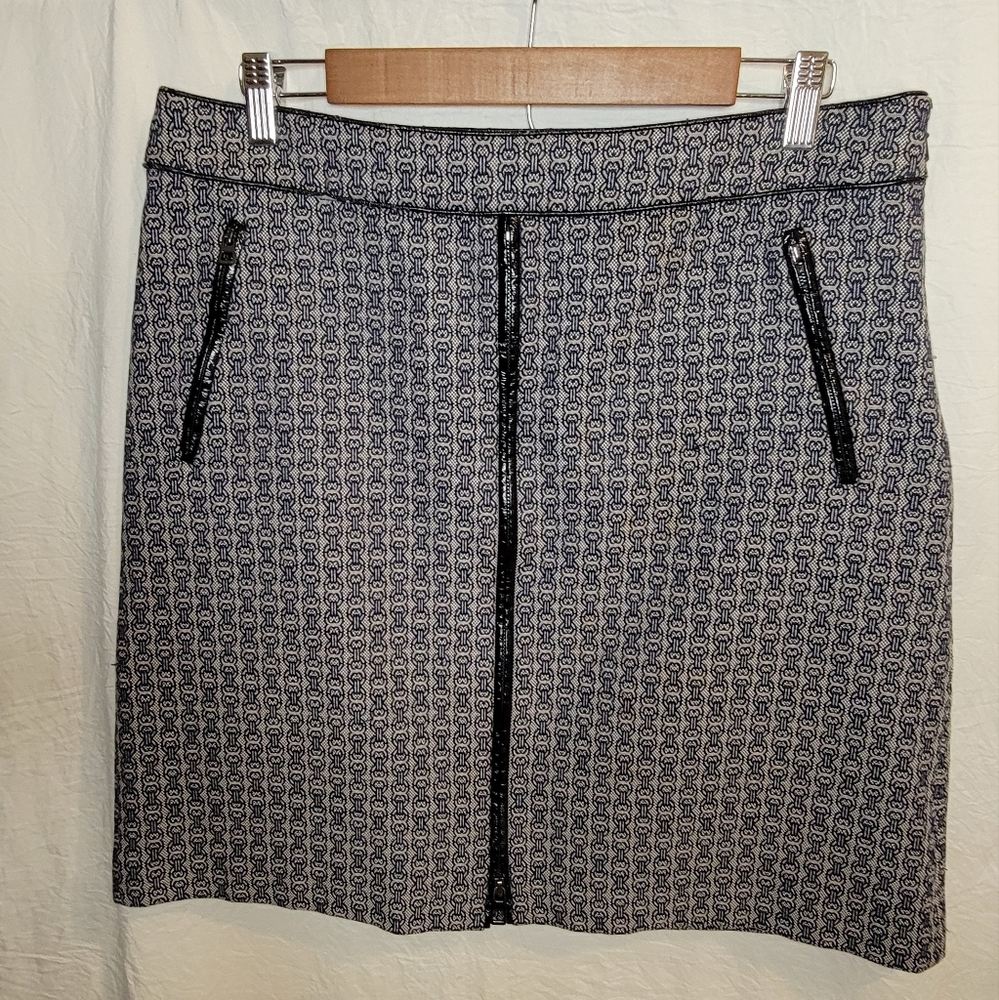 Tory Burch Chaumont A-Line Zip Front Skirt